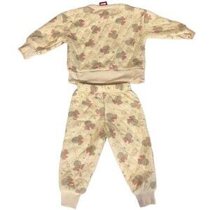 Disneys Jr Minnie Baby Sweatshirt Sweatpants Outfit Size 12 Mths Quilted Cuffed